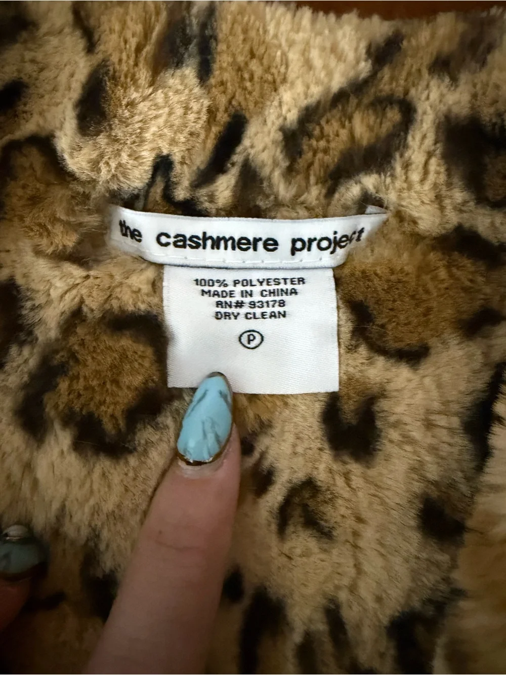 The Cashmere Project Leopard Print Faux Fur Scarf